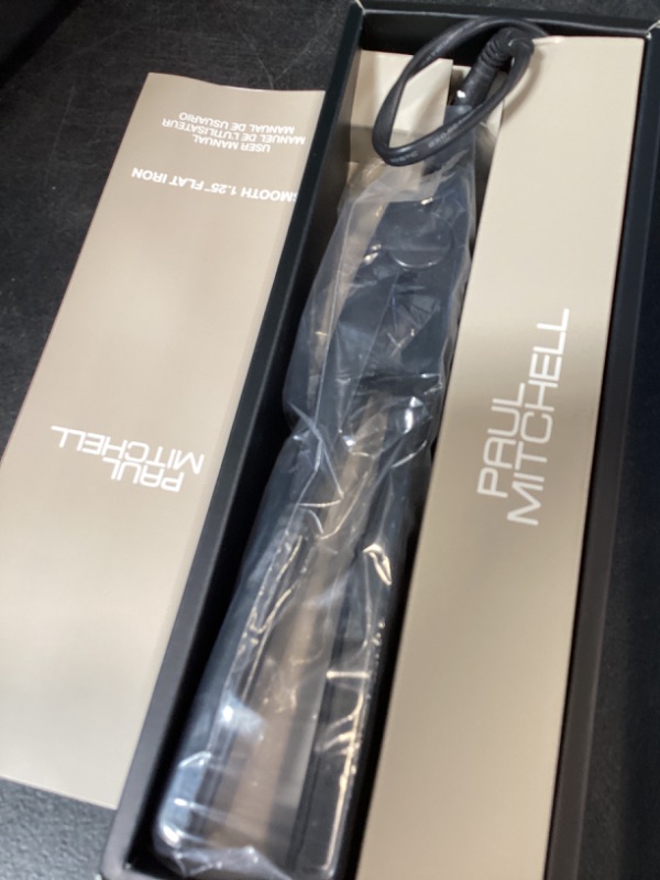 Photo 1 of Paul Mitchell Smooth+ Ceramic Flat Iron, Adjustable Heat Settings, for Smoothing + Straightening, 1.25"