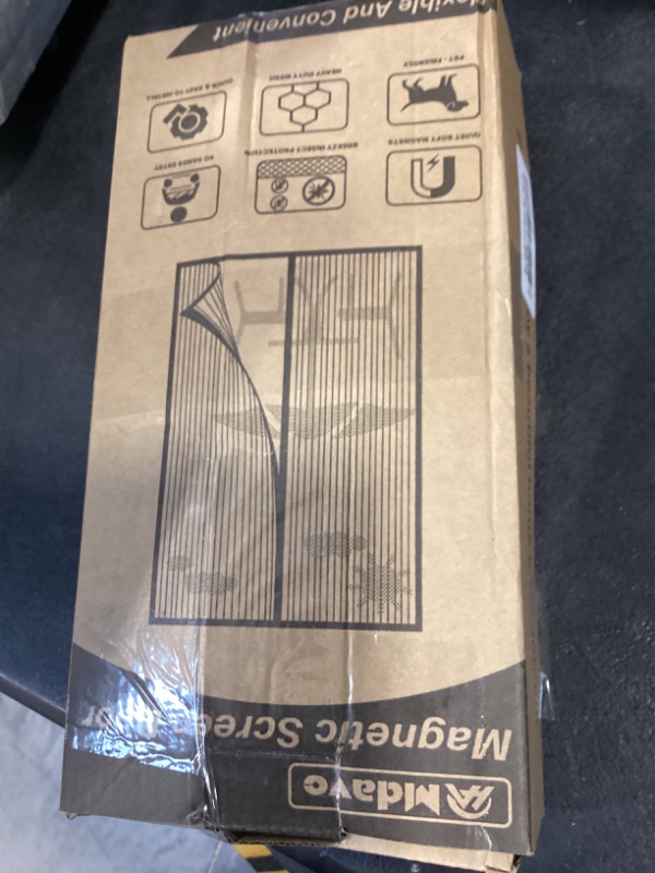 Photo 1 of Yotache Screen Doors with Magnets Fits Door Size 36 x 96, Screen Size 38" x 97" Heavy Duty Screen Door Enjoy Fresh Air Black
