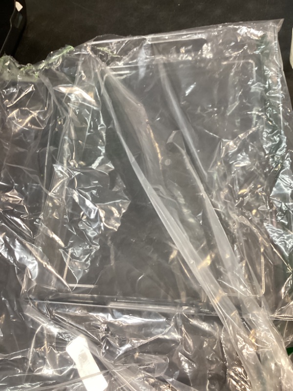Photo 1 of Clear plastic serving tray with handles