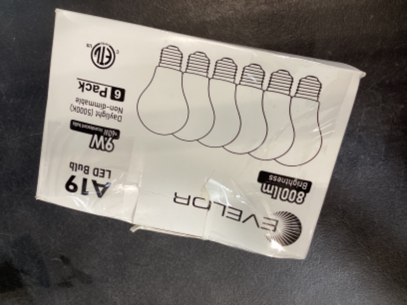 Photo 1 of Evelor A19 led bulb 6 pack