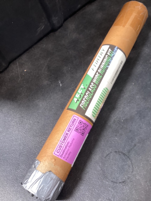 Photo 1 of FTIHTRY 45FT Fiberglass Running Electrical Wire Cable Glow Rods Wire Pulling, Fish Rods Electrical Kit with 8 Different Attachments and Fish Tape Wire Puller Kit