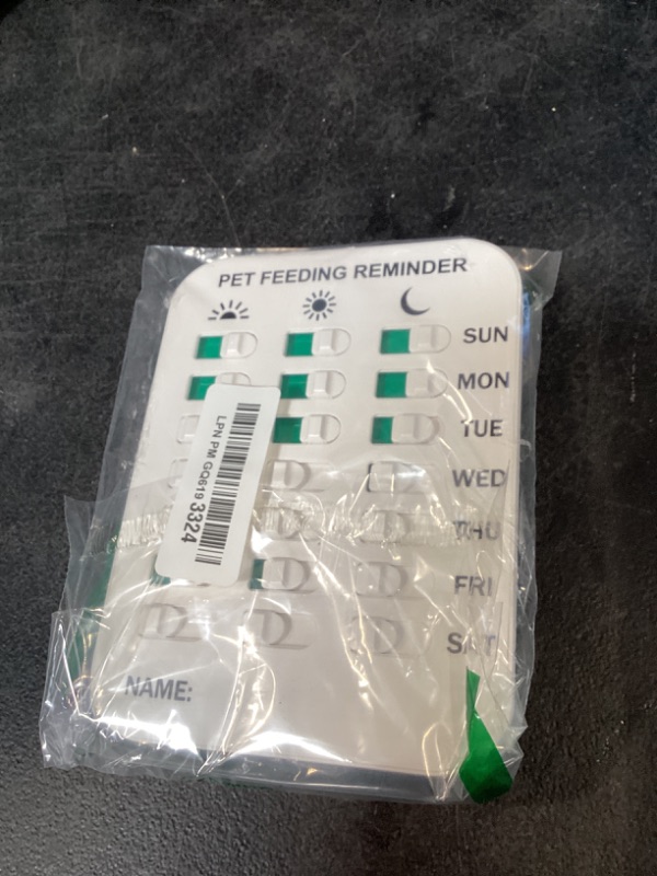 Photo 1 of Kwispel Pet Feeding Reminder for Dogs Cats - Magnetic Sticker 3 Times A Day Indication Chart Feed Your Pets, Magnets and Double Sided Tape, Did You Feed Your Dog Cat Fish Kid?