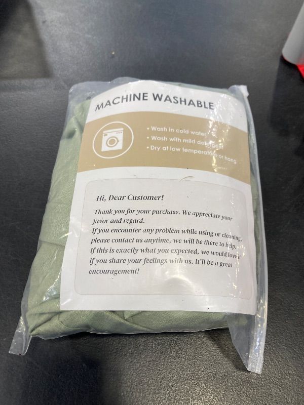 Photo 1 of IVAPUPU Textured Linen Table Cloth for Rectangle Table - Sage Green Tablecloths Rectangular Waterproof Wrinkle Free Wipeable Dining Cover for Spring Wedding Birthday Kitchen Decor, 60 x 84 Inch
