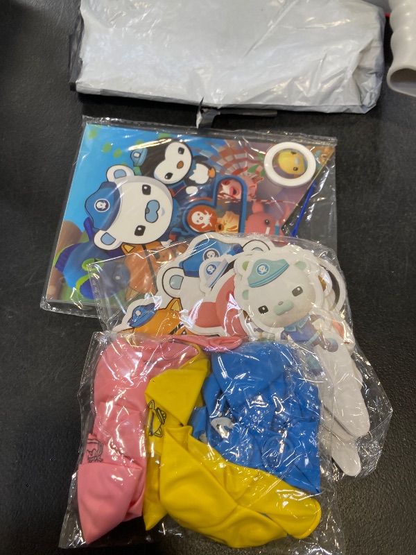 Photo 1 of ????????? Birthday Party Decorations,Ocean Adventures Decoration Party Supplies, Including Balloons, Banners, Cupcakes, Cake Toppers