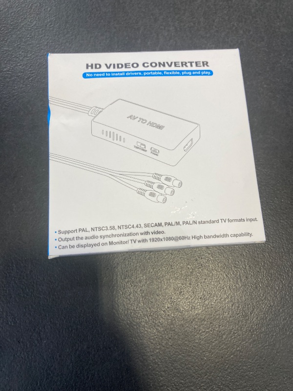 Photo 1 of Tengchi RCA to HDMI Converter, Composite to HDMI Adapter Support 1080P PAL/NTSC Compatible with PS one, PS2, PS3, STB, Xbox, VHS, VCR, Blue-Ray DVD Players
