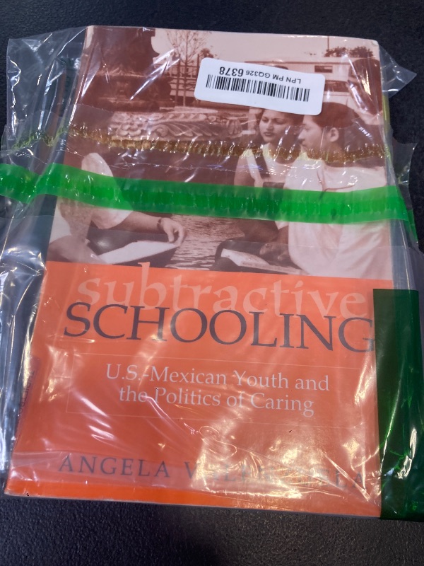 Photo 1 of Subtractive Schooling: U.S. - Mexican Youth and the Politics of Caring (Social Context Educ (Dis))
