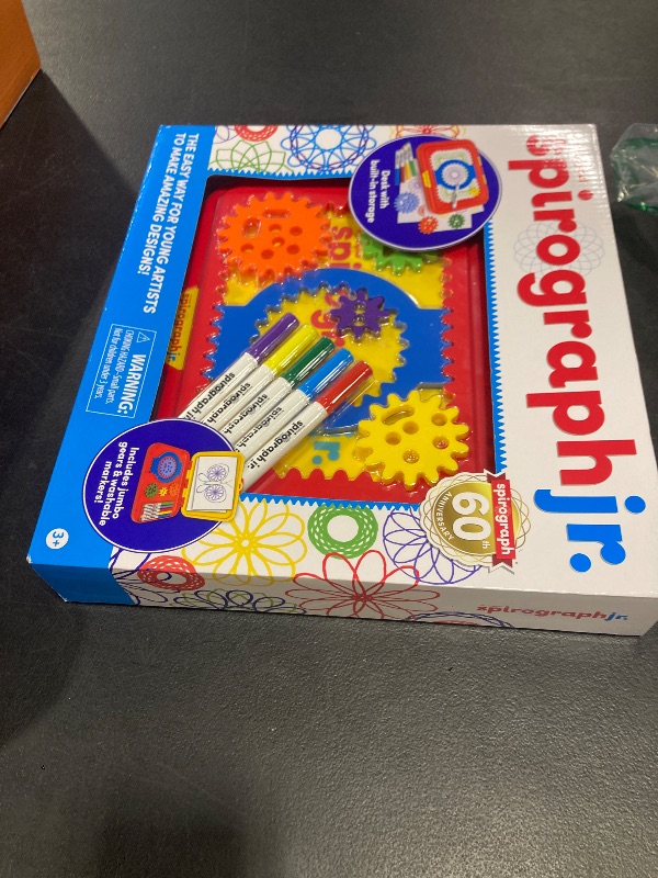 Photo 1 of Spirograph Jr. — Jumbo Sized Gears Classic Retro Toy For Spiral Drawing Art Design Toy Kit for Smaller Hands — For Kids Ages 3 and Up