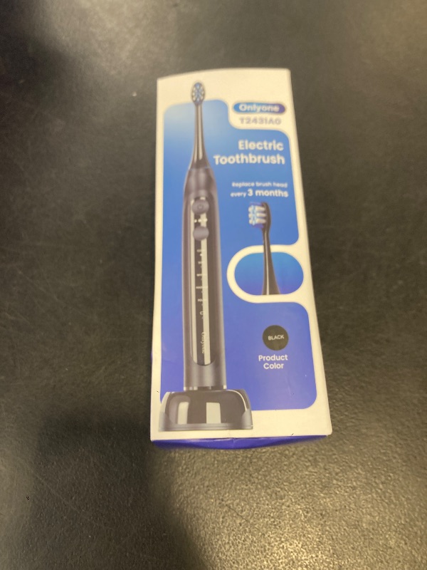 Photo 1 of Onlyone Ultrasonic Electric Toothbrush for Adults, Rechargeable Electric Toothbrush with 8 Brush Heads, Travel Case, Charging Base & Wireless Charging - 5 Modes with Smart Timer