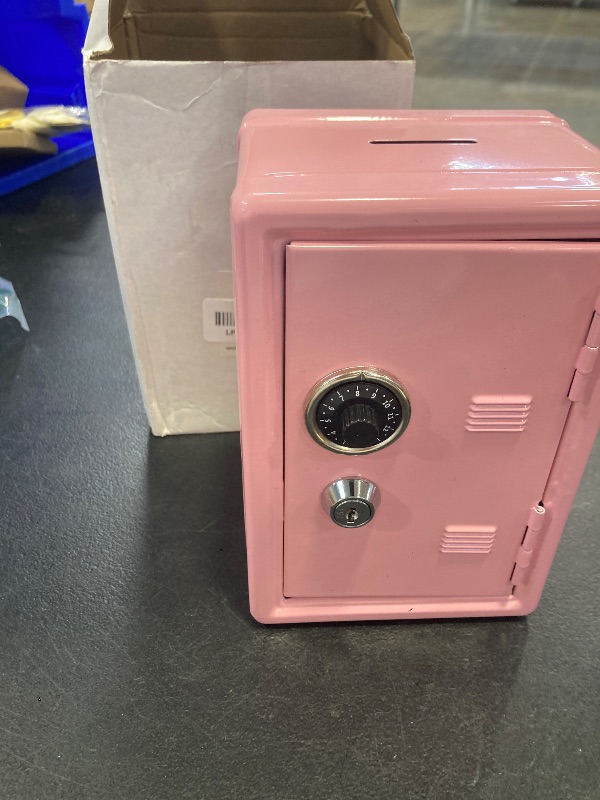 Photo 1 of Younion Money Safe and Cash Lock Box, Mini Size Security Safe Box for Money Jewelry and valuables, 4.6"x 4.2"x 6.9" PinkLPNPMGN8532098
