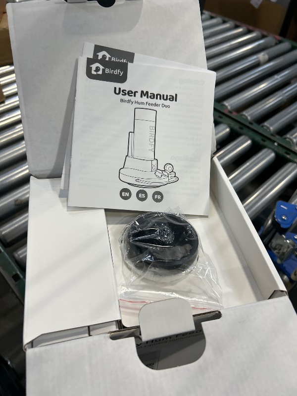 Photo 1 of Birdfy Hummingbird Feeder with Dual Cameras - 2K HD Smart Cameras Solar Powered, Close-Up Bird Video/Live Watching & Instant Notifications, Ant Moat & Leakproof - 20oz (AI Lifetime)