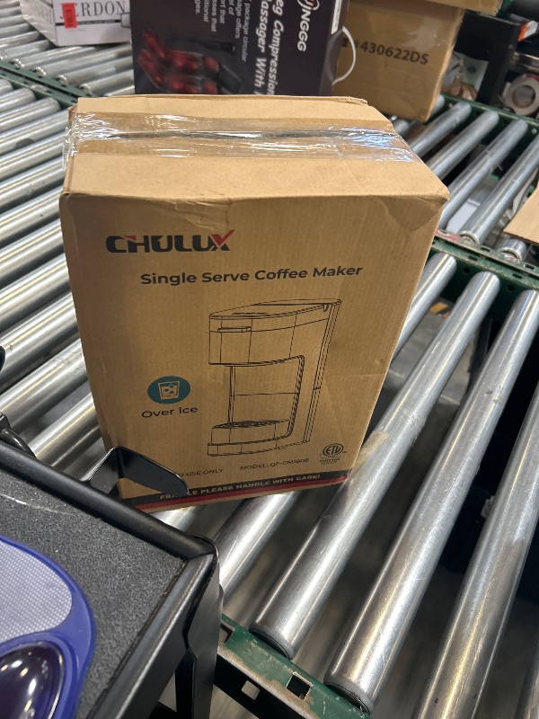 Photo 1 of CHULUX SoloBrew Single Serve Coffee Maker, for K Cup and Ground, 3 Brew Sizes with Strong Button & Over Ice Feature, 14oz Removable Reservoir, for Home, Travel, RV, Office and Dorm