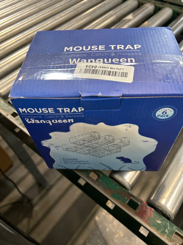 Photo 1 of 6 Pack Humane Mouse Traps No Kill, Catch and Release Live Mouse Trap Indoor for Home, Reusable Mice Trap Cage with Cleaning Brush(Blue)