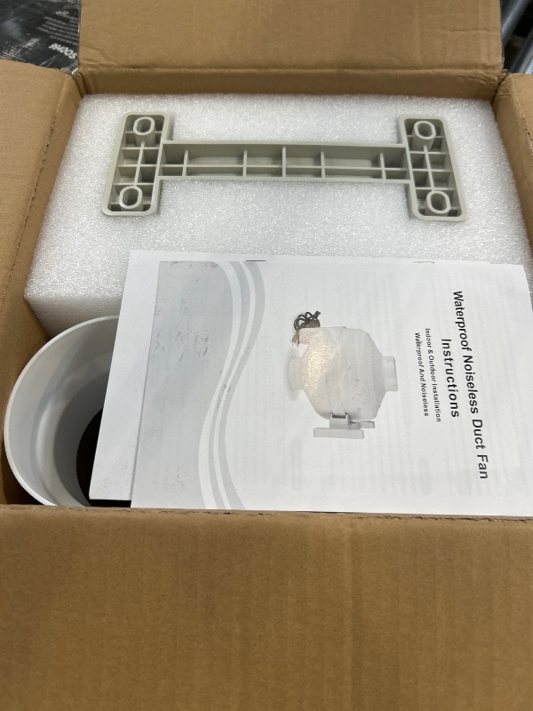 Photo 1 of MIDCVFRUN Dryer Vent Booster Fan with Pressure Switch for Automatic Activation, 4" Inline Exhaust Fan 260CFM High Air Volume, Ultra-Quiet Anti-Clog Design Efficiently Reducing Drying Time