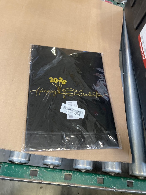 Photo 1 of JCTHKUKU Graduation Signature Board 2026, Black Gold Foil Class of 2026 Guest Book, Congrats Grad Autograph Book, Large Foldable Cardboard Graduation Party Decorations for High School College