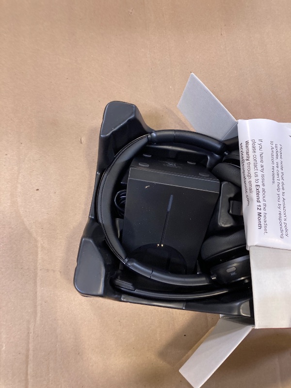 Photo 1 of Upgrade ANC & ENC Headset with Microphone for PC, Wireless Headset with Mic for Work(Flip-to-Mute & USB Dongle), Bluetooth 5.4 Noise Cancelling Headphones with Mic for Call Center/Home/Computer/Phones
