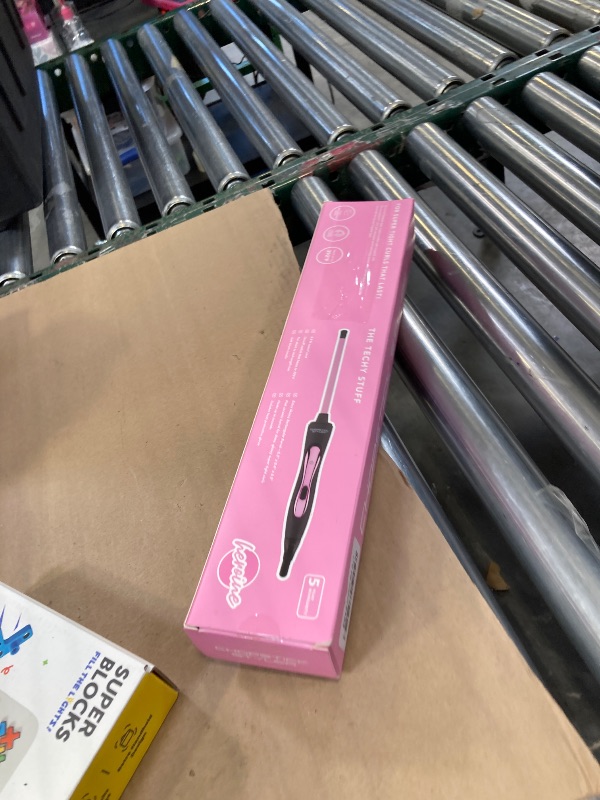 Photo 1 of CHOPSTICK STYLER Heroine Professional Curling Wand, 3/8 Super Skinny Rectangular Ceramic Barrel for Tight, Natural, Ringlet Long Lasting Chopstick Curls - Curler for Long & Short Hair