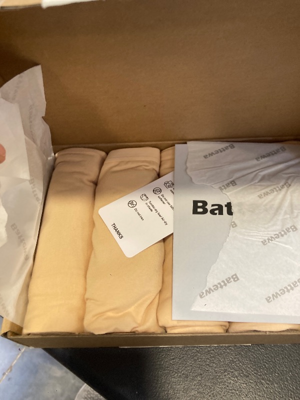 Photo 1 of BATTEWA Incontinence Underwear for Women Washable, Leak Proof Underwear High Waist Cotton,Bladder Leakage 50ML (5Beige, 5X-Large, 5 Pack)