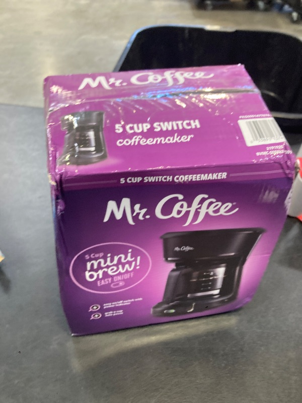 Photo 1 of Mr. Coffee® 5-Cup Mini Brew Switch Coffee Maker, Black