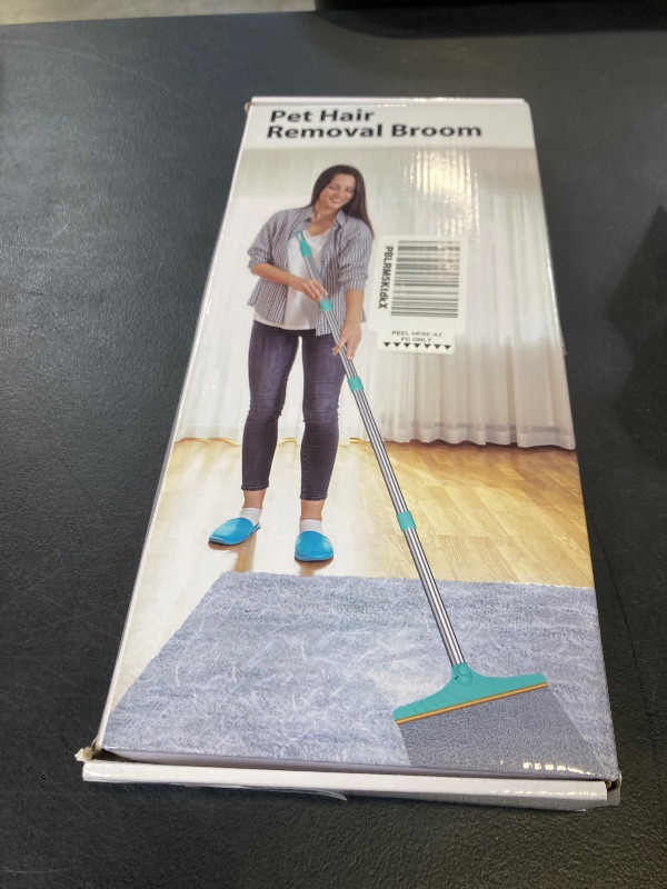 Photo 1 of Carpet Rake for Pet Hair Removal - Reusable Pet Hair Remover, 60” Adjustable Long Handle Cat Dog Carpet Rake Scraper with Patented Design, Dog Hair Rake Brush for Rugs, Mats