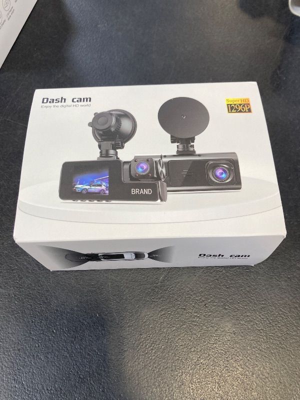 Photo 1 of 1080P Dual Dash Camera for Car Front and Inside Dashcam Car Security Video Recorder,170°Wide Angle Vehicle Cam,WDR,G-Sensor,2’’ IPS Screen,Loop Recording,Night Vision (Dual Dash Cam with 32G Card)