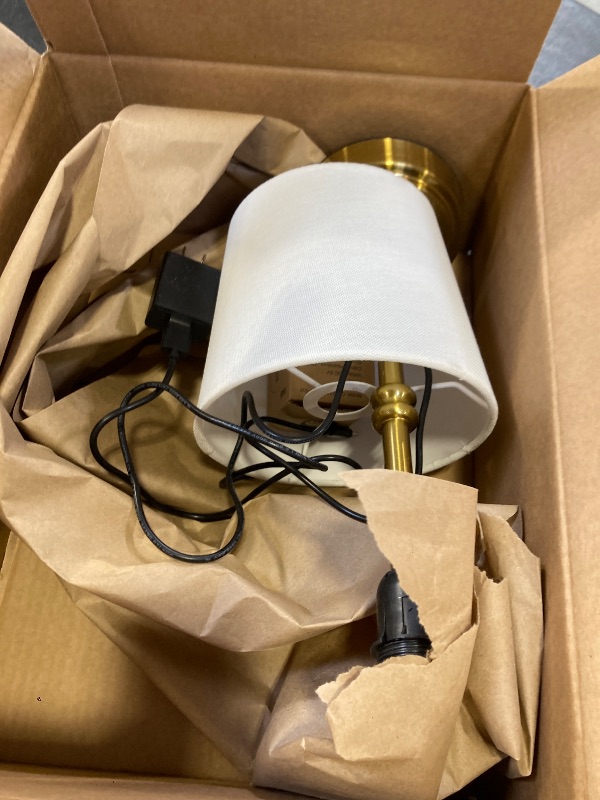Photo 1 of O’Bright Seraph - Cordless LED Table Lamp with Dimmer, Built-in Rechargeable Battery, 3-Level Brightness, Patio Table Lamp, Bedside Night Lamp, Ambient Light for Restaurant, Antique Brass