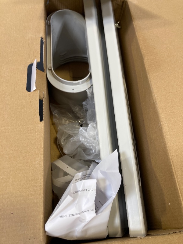 Photo 1 of Portable Air conditioner Window Kit, Adjustable Vertical/Horizontal Sliding Window Kit Plate for Unit, AC Window Vent Seal Suitable for 5.9” AC Exhaust Hose