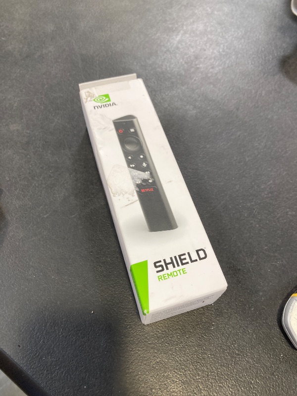 Photo 1 of NVIDIA Shield Remote; Voice Search, Motion-Activated, Backlit Buttons, Customizable Menu Buttons, and IR Blaster to Control Your TV (930-13700-2500-100)