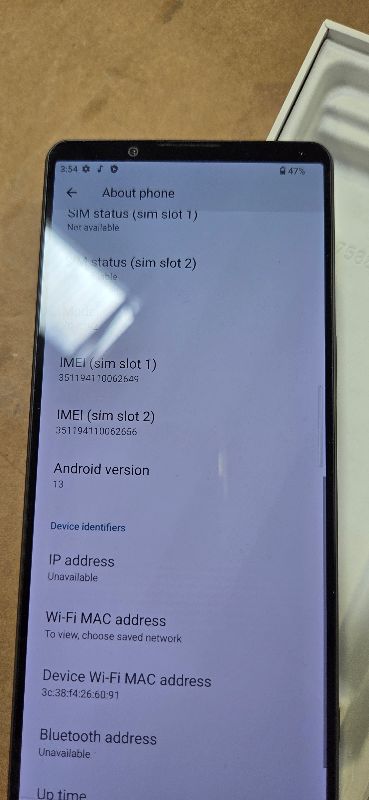 Photo 1 of Sony Xperia 1 IV 512GB 5G Factory Unlocked Smartphone [U.S. Official w/Warranty], Black