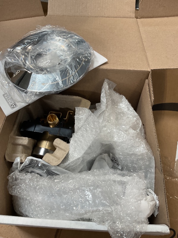 Photo 1 of Delta Arvo 14 Series Chrome Shower Faucet Set with In2ition 2-in-1 Dual Shower Head with HandHeld Spray Combo, Valve Trim Kit, Chrome 142840-I (Valve Included)