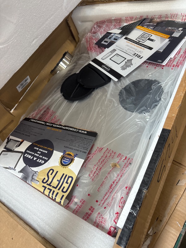 Photo 1 of COSMO COS-5MU30 30 in. Delta Collection Ducted Under Cabinet Range Hood, Button Controls, Reusable Filters, LED Lights, Stainless Steel