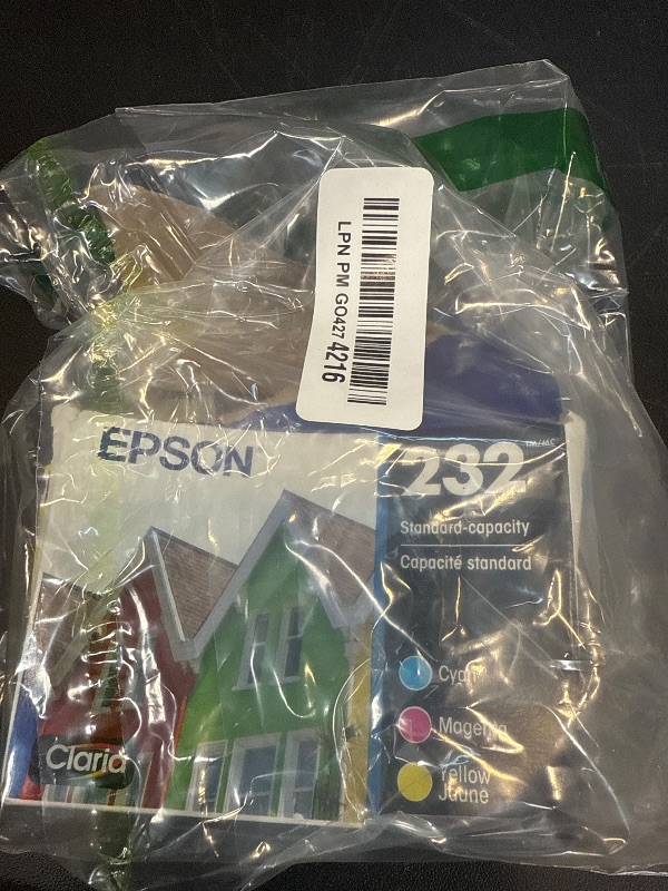 Photo 1 of Epson 232 Claria Ink Standard Capacity Color Combo Pack (T232520-S) Works with Workforce WF-2930 ,2950 and Expression XP-4200, 4205