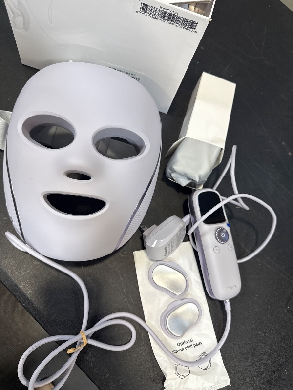 Photo 1 of Shark CryoGlow LED Face Mask with Under-Eye Cooling, Anti-Ageing & Blemish Repair, Red & Blue LED, Infrared Light Therapy, USB-C, Remote Control, Storage Bag, Lilac Chill, FW312PL
