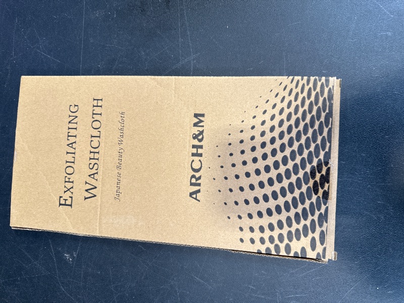 Photo 1 of ARCH&M Exfoliating Washcloth & Shower Towel, Blue, 3 Pack