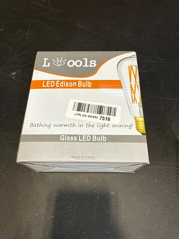Photo 1 of LVYE LED Edison Bulb Dimmable 12W 3000K Soft White 1200LM, 100W Equivalent E26 Medium Base, ST64 Vintage LED Bulbs, 360 Degree Beam Angle, Clear Glass, Pack of 2.