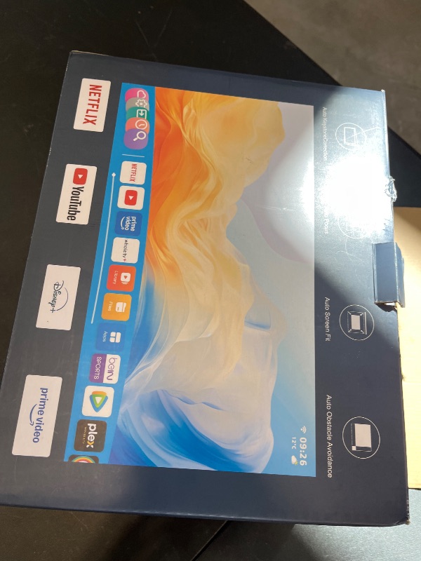 Photo 1 of 2000 ANSI Lumens Built-in Streaming App Full HD Smart Projector, HAPPRUN Native 1080P Movie Projector with Auto Focus, WiFi and Bluetooth, 300'' Large screen, Suitable for Home, Outdoor and Indoor