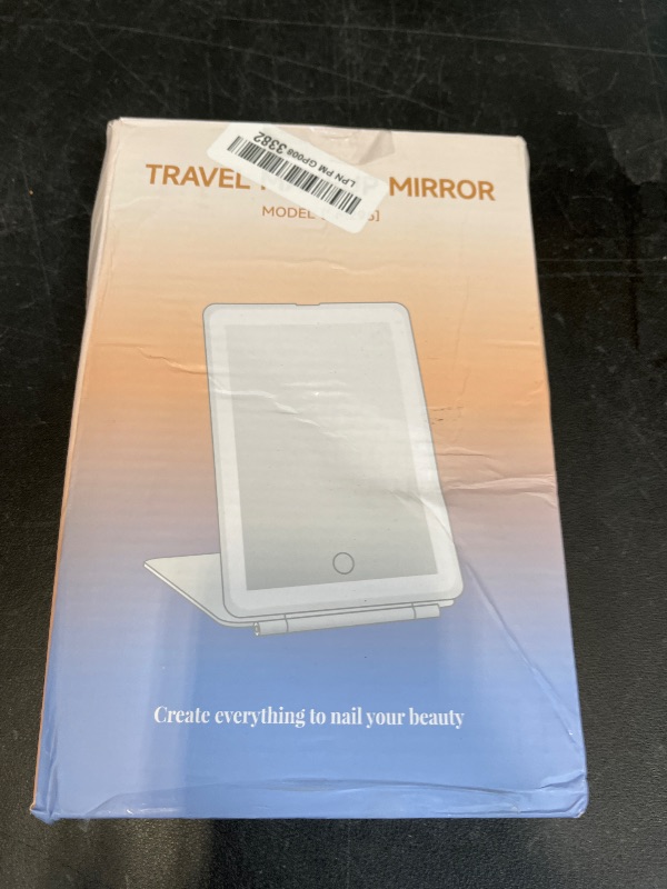 Photo 1 of FUNTOUCH Rechargeable Travel Makeup Mirror with 72 Led Lights, Portable Lighted Beauty Mirror, 3 Color Lighting, Dimmable Touch Screen, Tabletop LED Folding Cosmetic Vanity Mirror