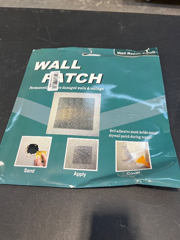 Photo 1 of 12 X 12 Inch Drywall Repair Kit - Heavy Duty Self-Adhesive Mesh Drywall Repair Patch for Large Holes in Wall and Ceiling, Wall Patch Repair Kit with Scraper and Sandpaper - Dry Wall Patch Kits
