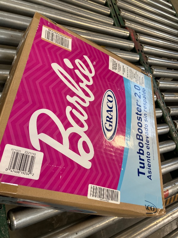 Photo 1 of Graco TurboBooster 2.0 Backless Booster Car Seat, Barbie Painterly, Travel Booster Seat for Children Ages 4-10, Weight 40-100 Pounds and Height up to 57 Inches