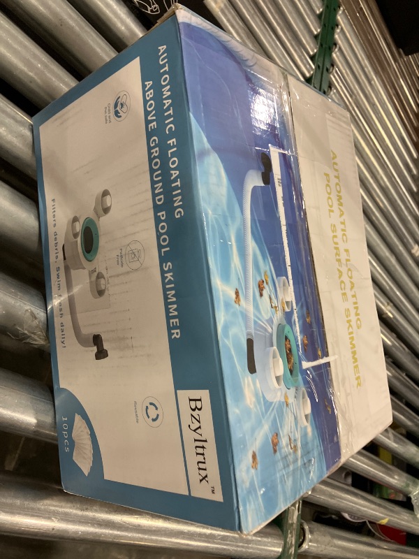Photo 1 of JJ JIANJIN Above Ground Pool Skimmer,No Installation Required, no Adjustable Bracket Required,Comes with 10 Filter Socks, Tri-Float Spin Pool Skimmer,This is the Latest Upgrade.