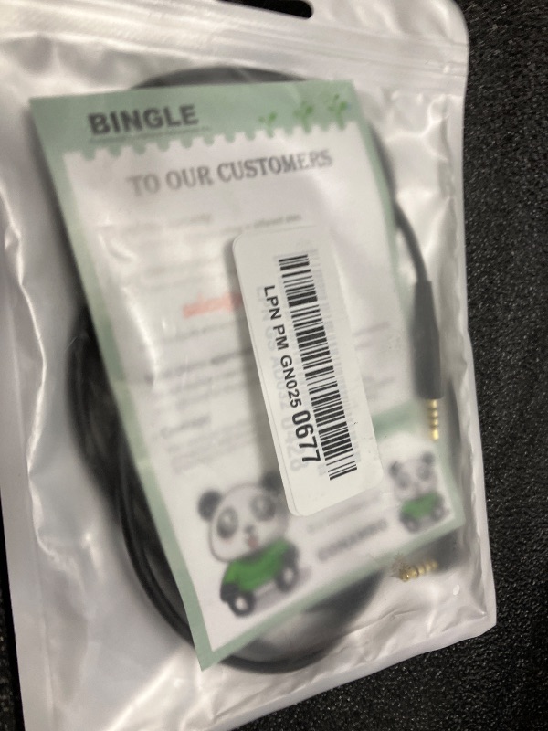 View 2 of BINGLE Headphones Replacement Audio Cable Cord for Bose 700 QuietComfort Ultra QC45 QC35 35II QC25, OE2 & OE2i, JBL E45/55BT E65BTNC, 2.5mm to 3.5mm On-Ear Headphones Wire Inline Mic/Remote Control