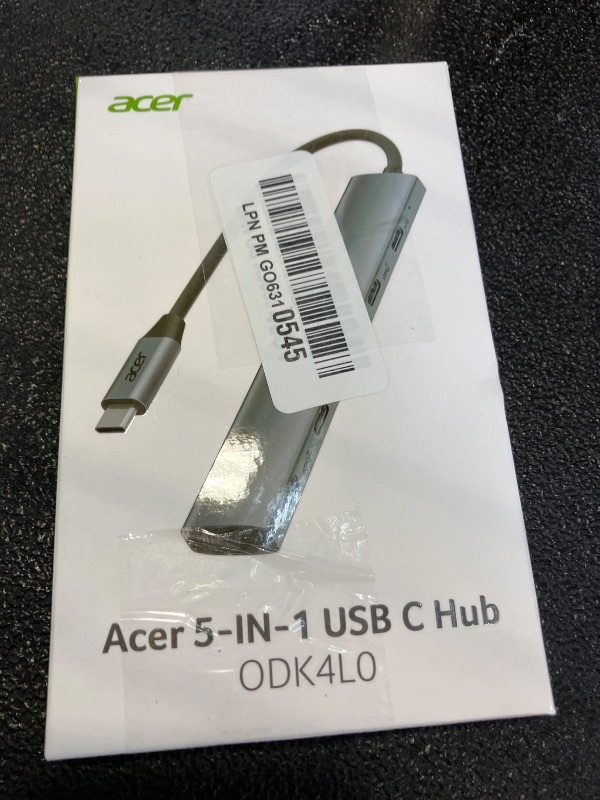View 2 of Acer 10 Gbps USB C Hub, USBC Splitter with 4*USB C 3.2 and 100W PD Port, Fast Transfer Type-C Multiport Adapter Compatible with MacBook Pro/M2/M1, iPad, Surface Pro, XPS?No Video Output?