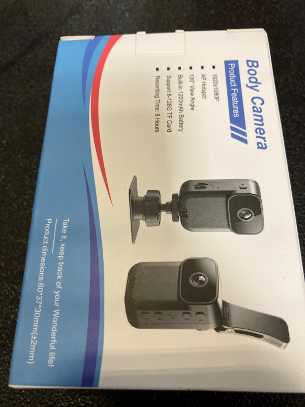 Photo 1 of AEZ Body Camera with Audio & Video Recording, 1080P HD Wearable POV Camera with Night Vision, 460-Min Battery, WiFi App Control, Portable Action Camera for Vlogging Travel Work Security (No SD Card)