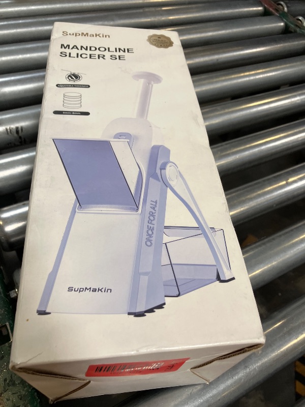 Photo 1 of SupMaKin Safe Mandoline Slicer for Kitchen, Potato Slicer for Chips, Vegetable & Food Cutter,Thickness Adjustable 0.1-8 mm, Kitchen Faster Slice Artifact (Only Slicer)