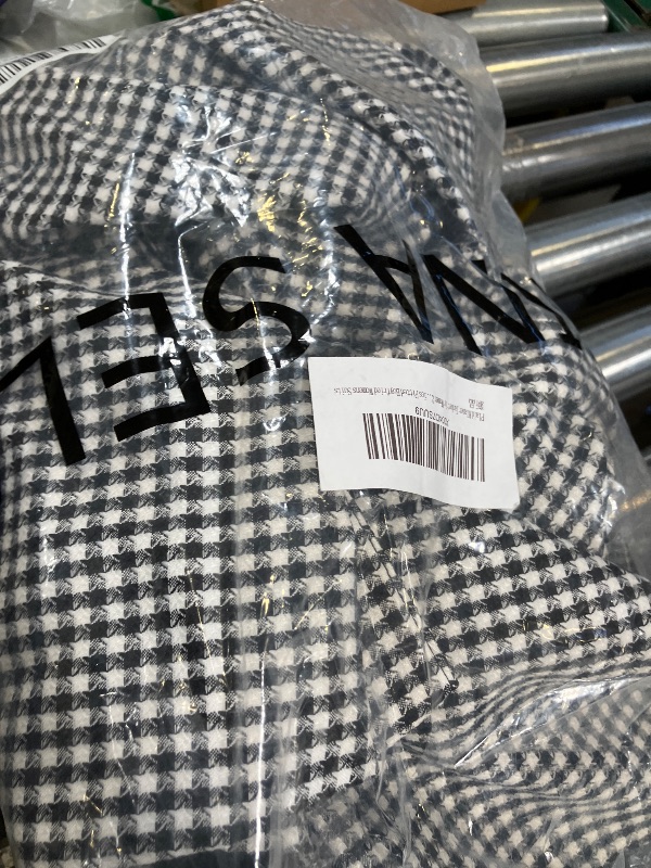 View 2 of Mina Self Plaid Blazer Jacket for Women 2026 Spring Black Houndstooth Long Open Front Womens Business Casual Work Office Fashion Dressy Trendy Fitted Boyfried Women's Blazers & Suit Jackets