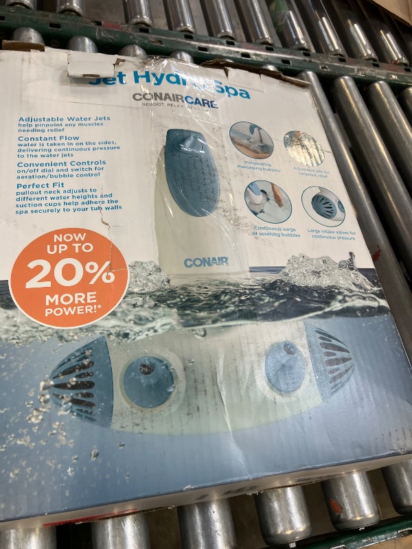 Photo 1 of Conair Jet Hydro Spa - Portable Bath Spa with Dual Hydro Jets for Tub - Bath Spa Jet for Tub Creates Soothing Bubbles and/or Massage - Spa Bath for at Home Use