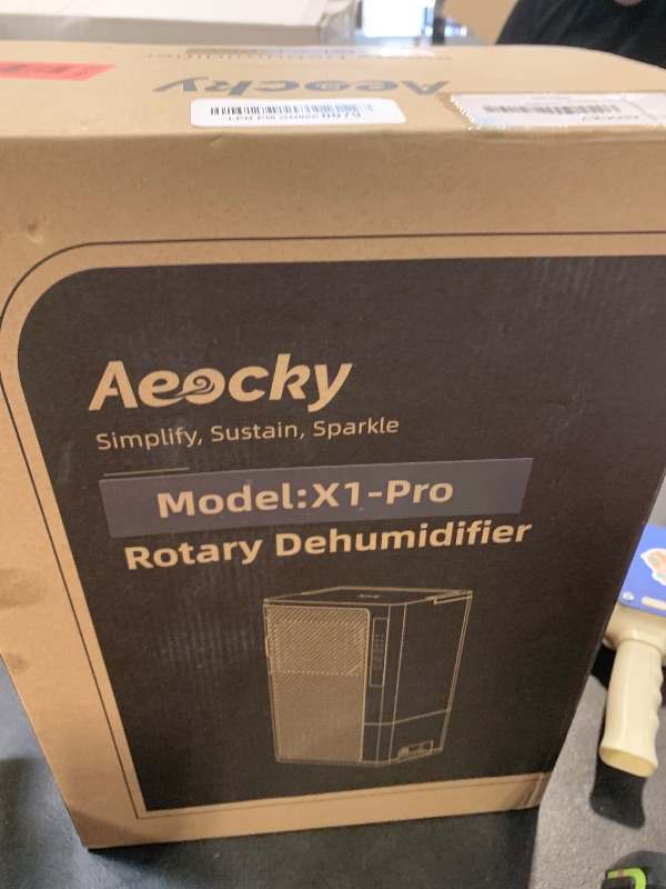 Photo 1 of AEOCKY 1000 Sq.Ft Rotary Desiccant Dehumidifier, 10 Pints/Day, Never Frost, Small dehumidifier for Bedroom, Bathroom, Closet, RV, Room, with Drain Hose, Intelligent Humidistat, 85oz Water Tank, Quiet