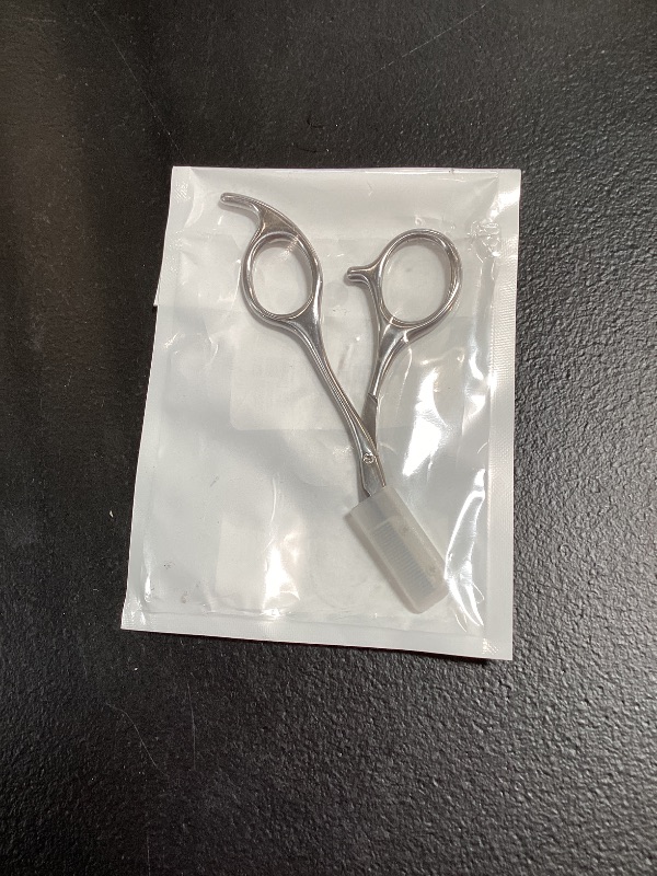 Photo 1 of BoxedHome Eyebrow Trimming Scissors with Combs, Perfect for Men and Women, Stocking Stuffers, Silver