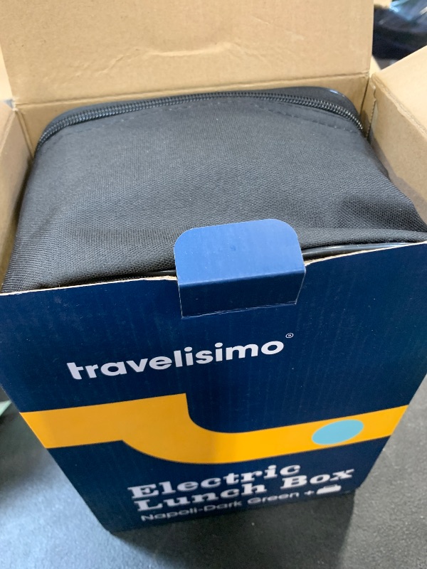 Photo 1 of TRAVELISIMO Extra-Large Electric Lunch Box For Adults Holds up to 8 Cups - 100W Heated Lunch Box For Men 1.8L, Portable Food Warmer for Travel & Work, Loncheras Electricas Para Calentar Almuerzo