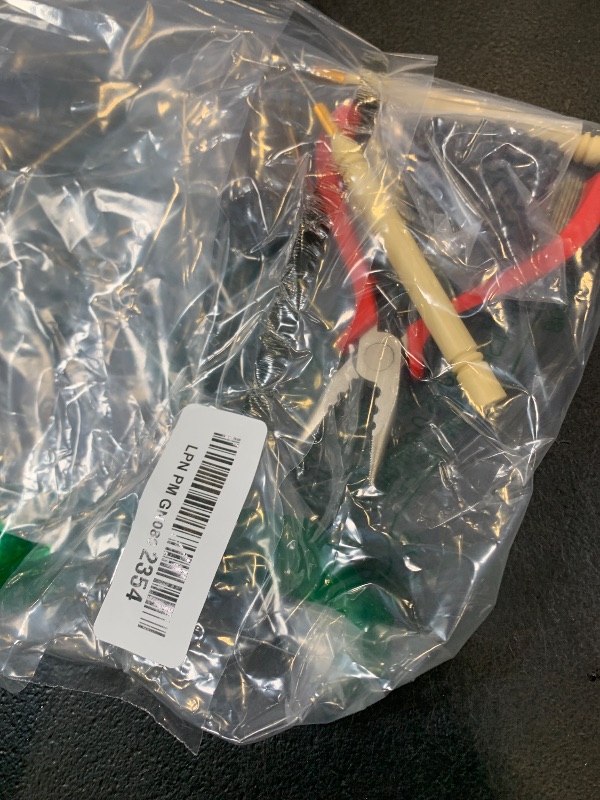 Photo 1 of Hair Extensions Tool Kit: 200 Pcs Silicone Lined Micro Links Beads, 1 Three Hole Hair Pliers, 1 Roll Sewing Thread, 1 Loop Needle Threader, 1 Pulling Hook Needle, 8 Sewing Needles (Dark Brown)