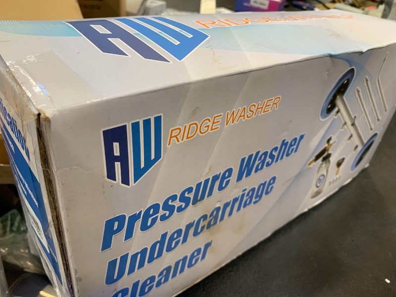 Photo 1 of RIDGE WASHER Pressure Washer Undercarriage Cleaner, 16 Inch Undercarriage Washer with Foam Cannon, Under Car Cleaner with Straight Extension Wand, 4000 PSI